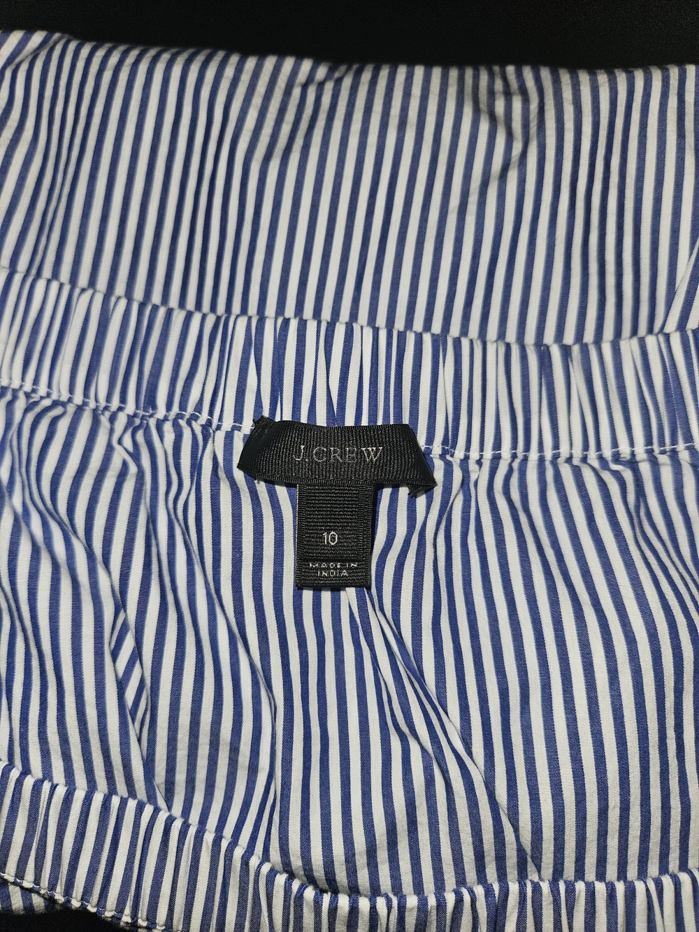 J. Crew Men’s Blue and White Striped Shirt